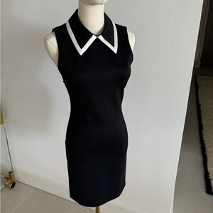 Alice & olivia black colored  sleeves mini dress